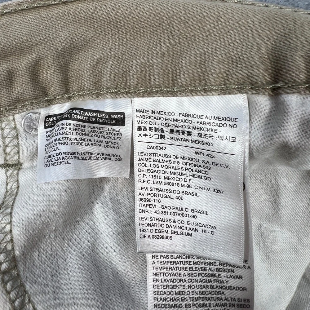 Levis Tan Khaki 505 Regular Straight Leg Pants Mens 40x30